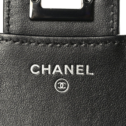 Chanel Aged Calfskin Quilted Reissue Compact Wallet So Black 6 of 8