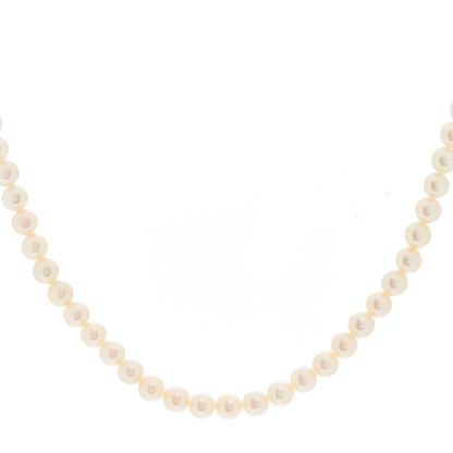 Mikimoto Sterling Silver Akoya Pearl 5-5.5mm Strand Necklace 1 of 3