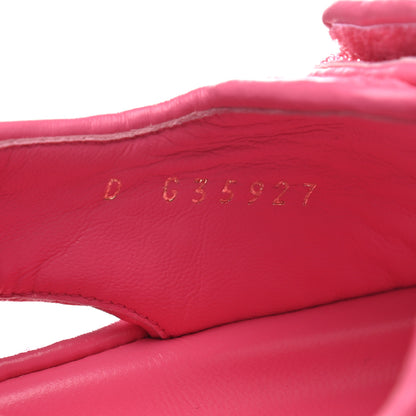 Chanel Knit Fabric Velcro Dad Sandals 37 Pink 8 of 9