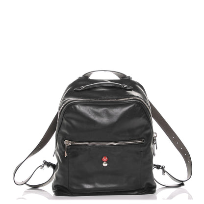 Fendi Calfskin Faces Backpack Black 1 of 6