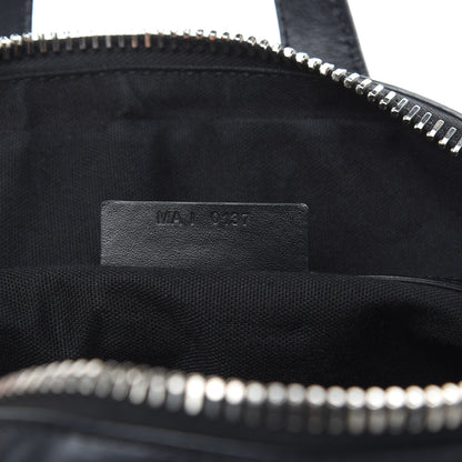 Givenchy Waxed Calfskin Small Nightingale Logo Strap Black 7 of 19