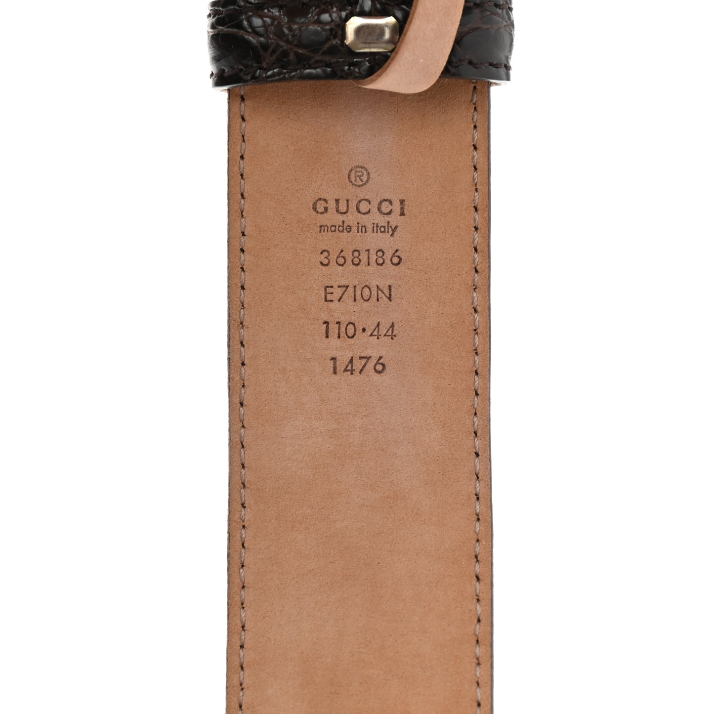 Crocodile Interlocking G 37mm Belt 80 32 Brown
