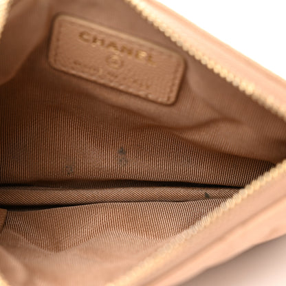 Chanel Caviar Quilted Small Cosmetic Case Beige 6 of 8