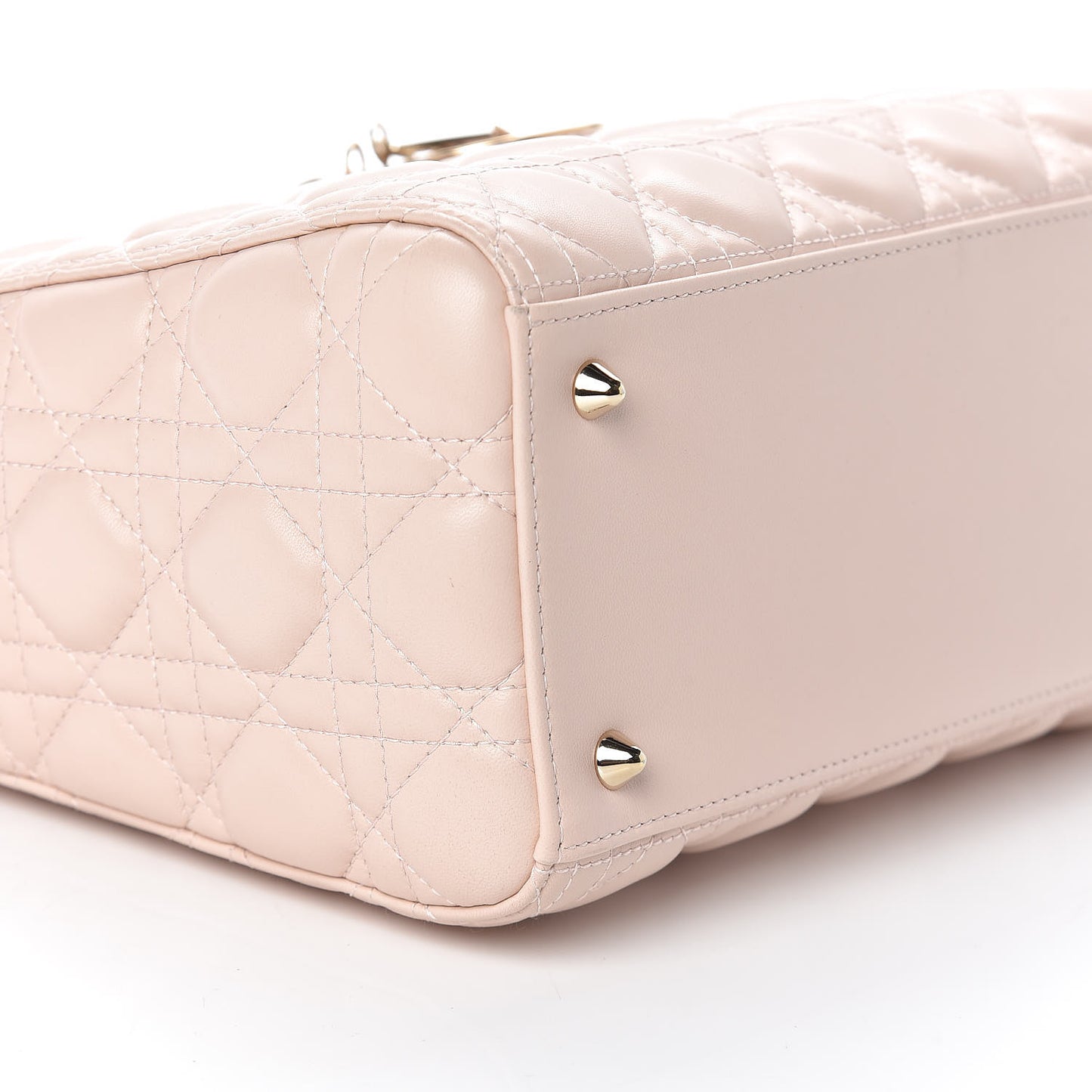 Lambskin Cannage Medium Lady Dior Light Pink