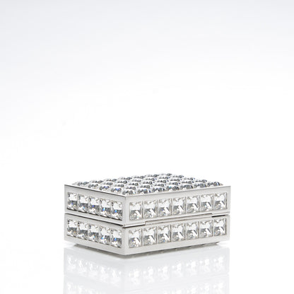 Judith Leiber Crystal Box Clutch Silver 5 of 7