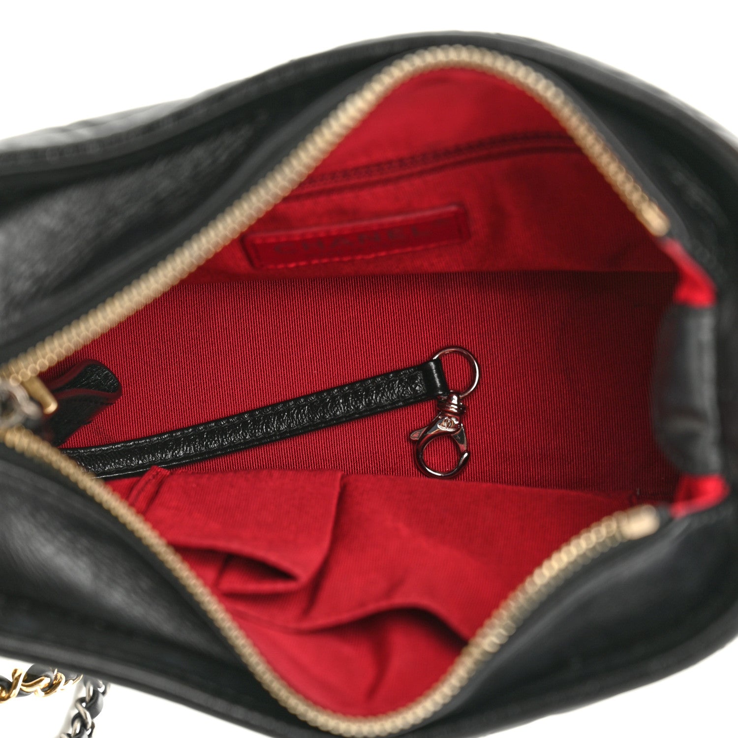 Chanel Aged Calfskin Quilted Small Gabrielle Hobo Black 5 of 10
