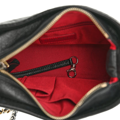Chanel Aged Calfskin Quilted Small Gabrielle Hobo Black 5 of 10