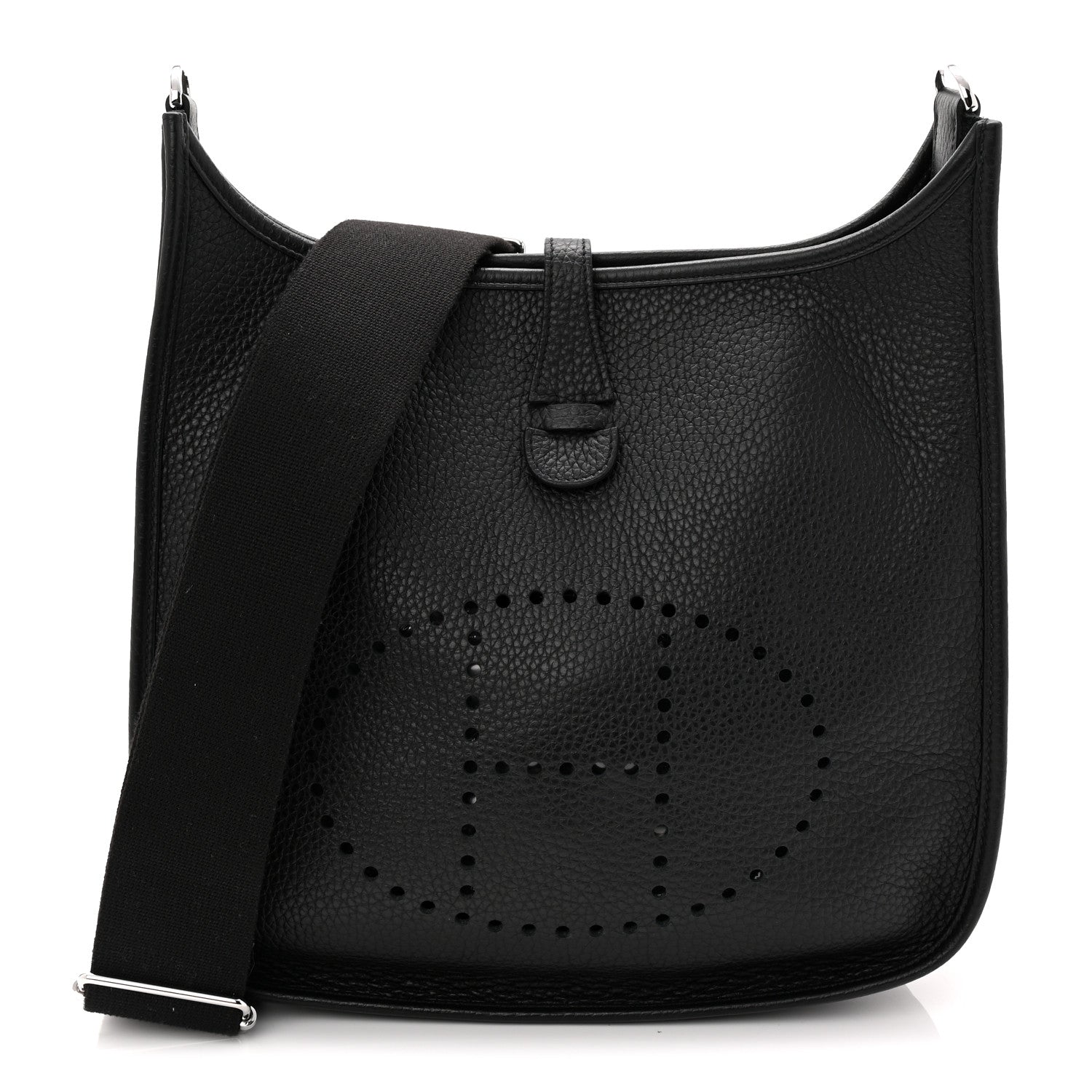 Hermes Taurillon Clemence Evelyne III PM Black 1 of 10