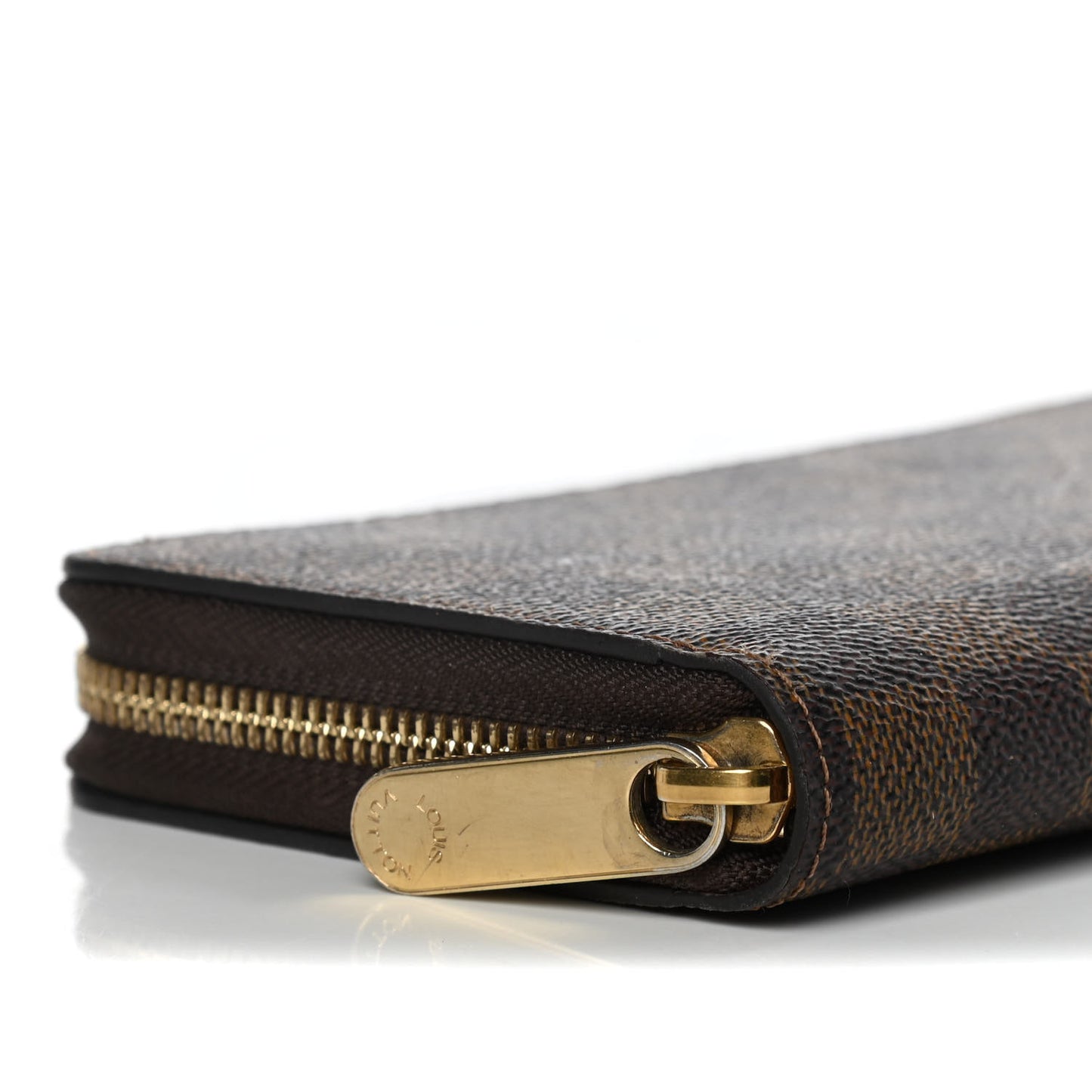 Damier Ebene Zippy Wallet Rose Ballerine