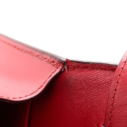 Celine Box Calfskin Teen Classic Box Flap Bag Red 11 of 12