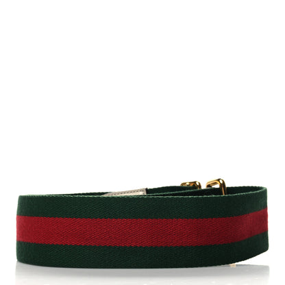 Gucci Canvas Web Shoulder Strap Green Red White 2 of 4