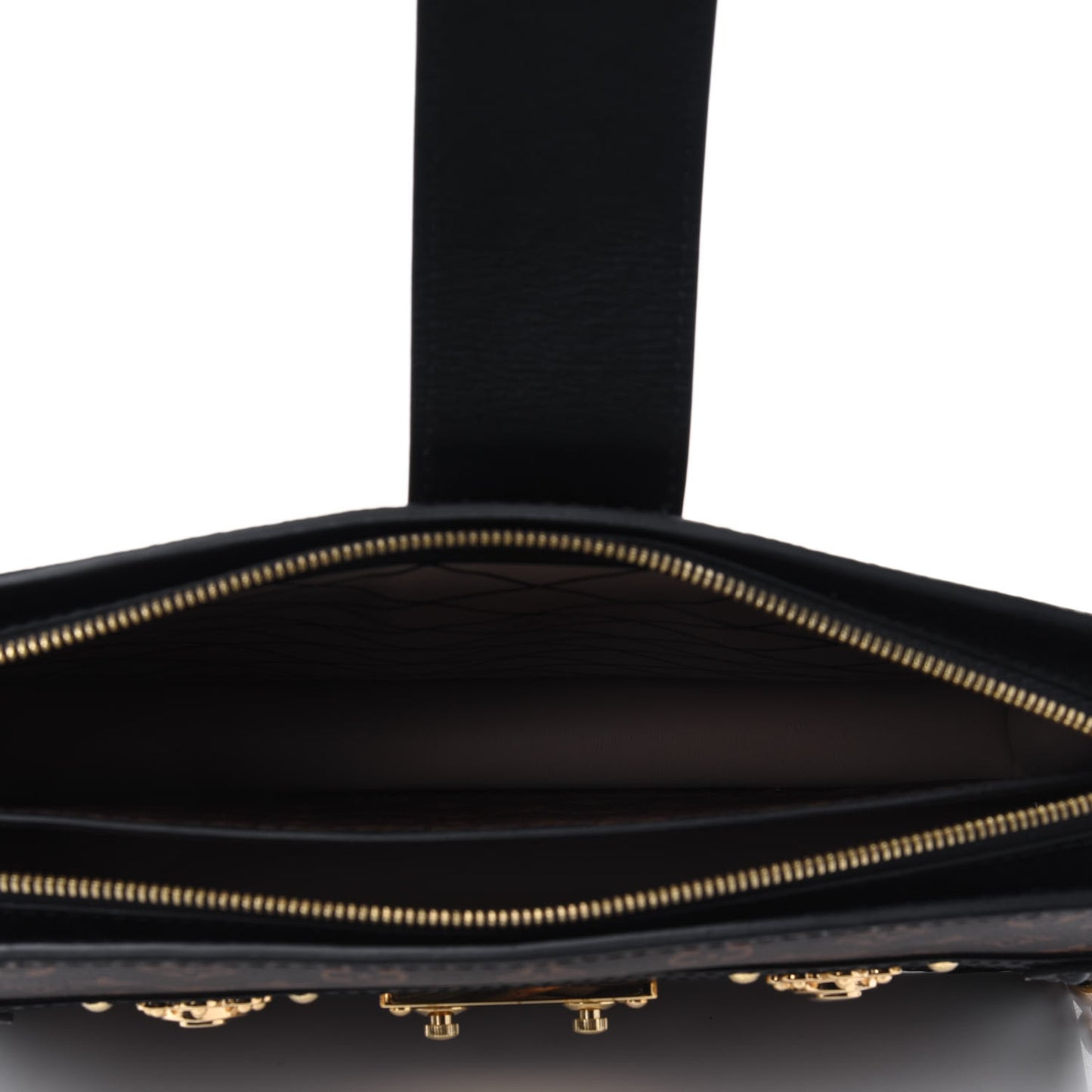 Reverse Monogram Trunk Clutch