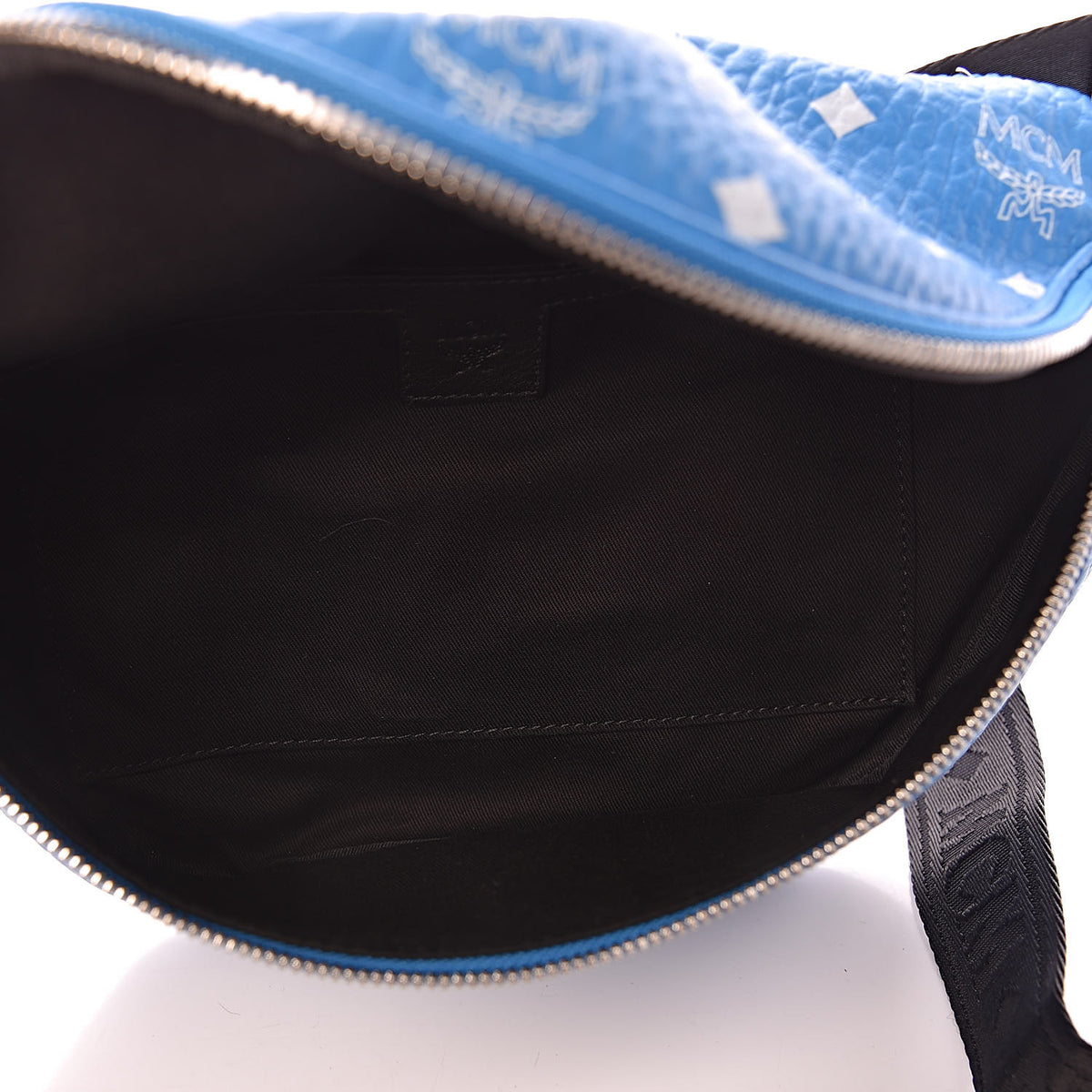 MCM Visetos Medium Stark Belt Bag Blue 5 of 11