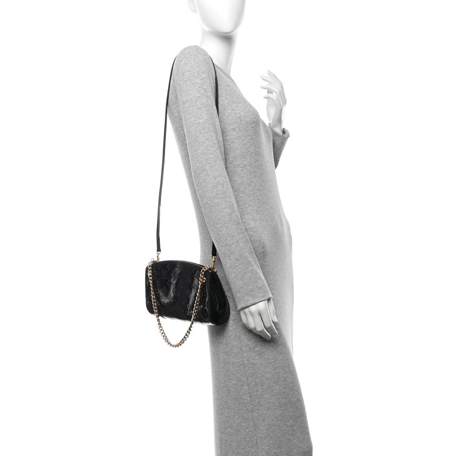 Louis Vuitton Vernis Santa Monica Clutch Noir Magnetique 2 of 10