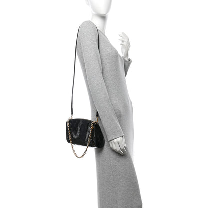 Louis Vuitton Vernis Santa Monica Clutch Noir Magnetique 2 of 10