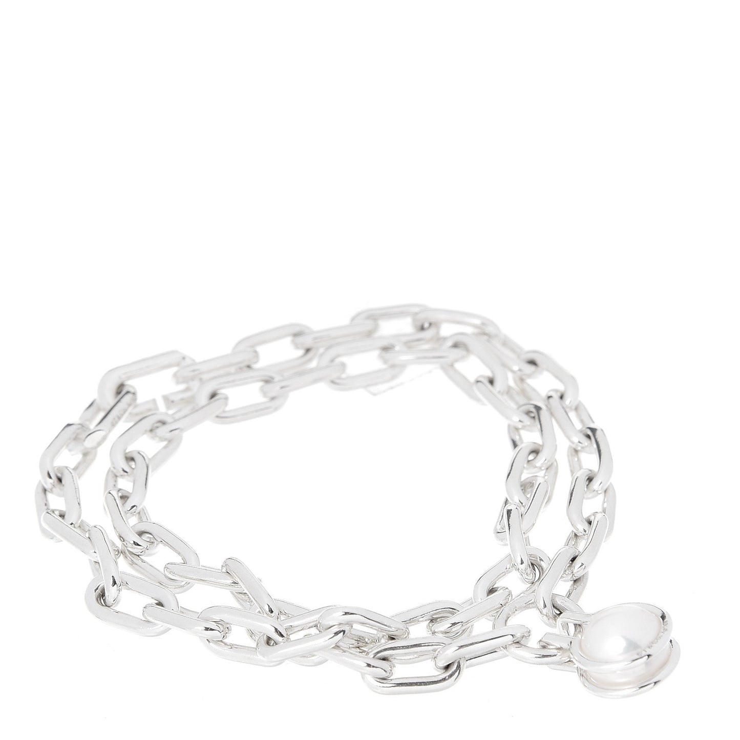 Sterling Silver Pearl HardWear Link Bracelet