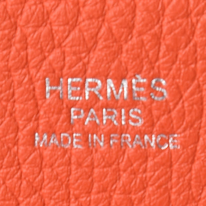 Hermes Taurillon Clemence Evelyne III GM Orange Poppy 8 of 9