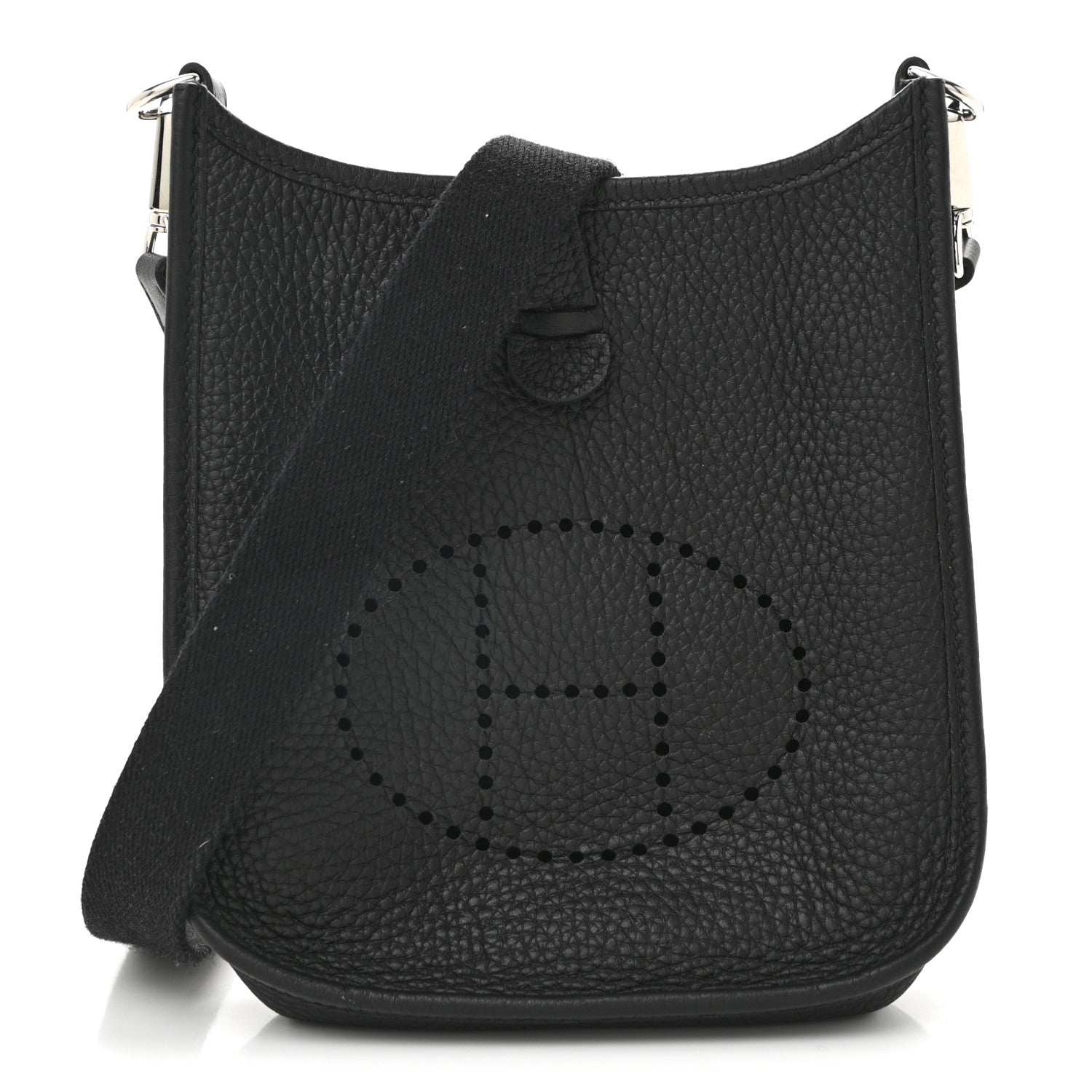Hermes Taurillon Clemence Evelyne TPM Black 1 of 13