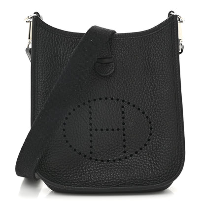 Hermes Taurillon Clemence Evelyne TPM Black 1 of 13