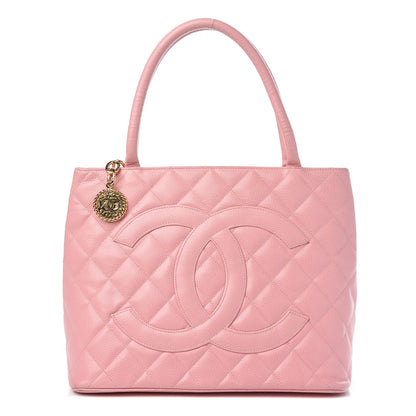 Chanel Caviar Quilted Medallion Tote Light Pink 1 of 13