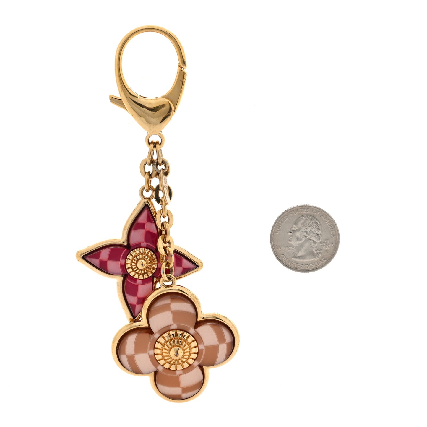 Metal Resin Mosaique Bag Charm Rouge Fauviste