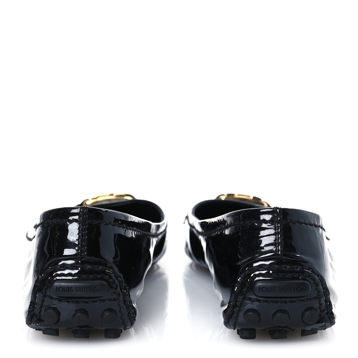 Louis Vuitton Patent Calfskin Oxford Ballerina Flats 38.5 Black 6 of 13
