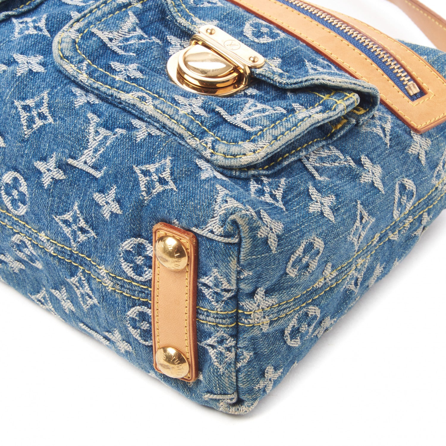 Louis Vuitton Monogram Denim Baggy PM Blue 5 of 8