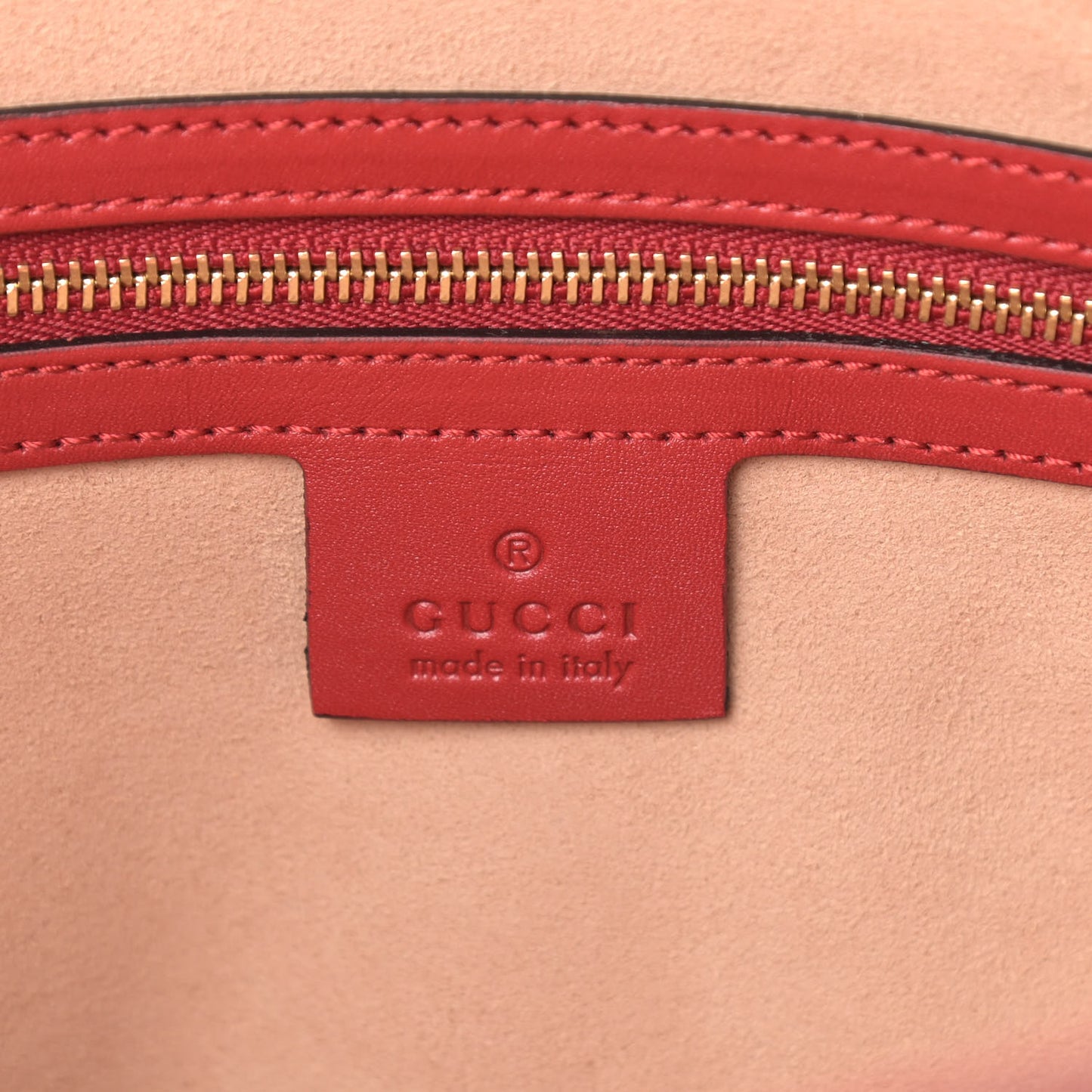 Soft Guccissima Signature Large Shoulder Tote Bag Hibiscus Red
