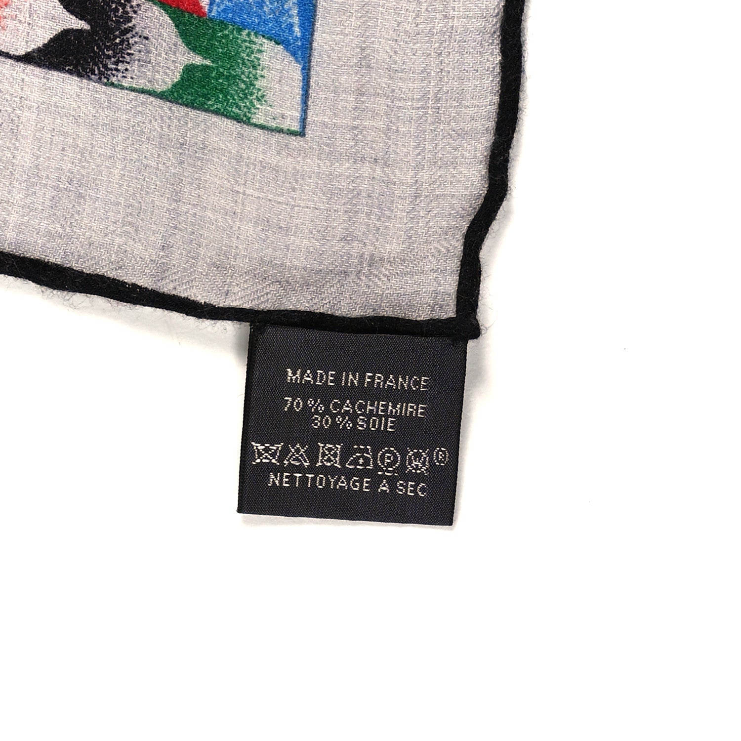 Hermes Cashmere Silk Robe Du Soir Shawl 140 3 of 3