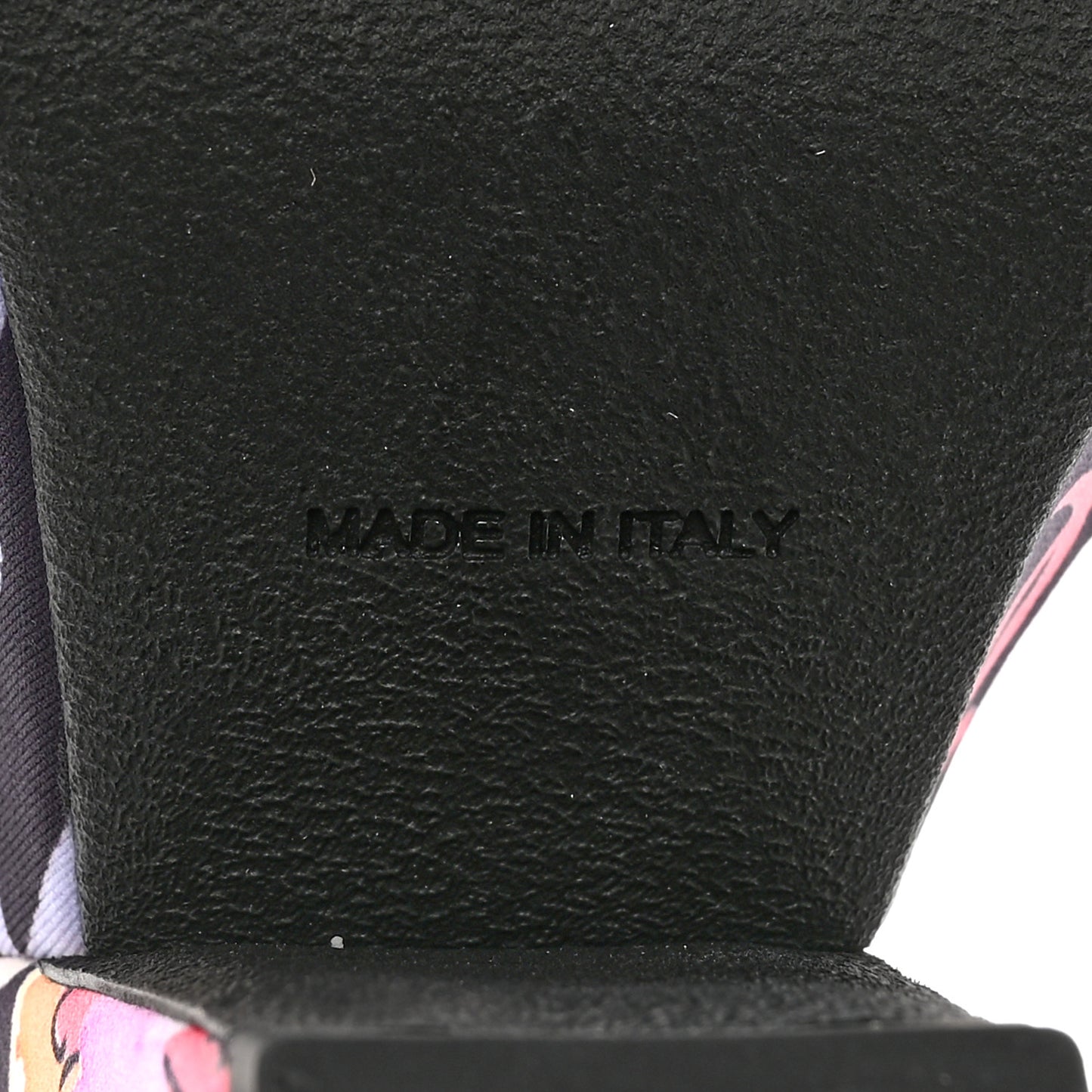 Fabric Printed Crystal Pearl CC Platform Pumps 39 Black Multicolor