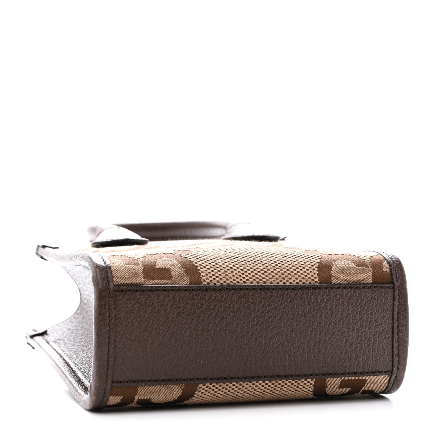 Gucci Monogram Jumbo GG Textured Dollar Calfskin Web Mini Vertical Gucci Monogram Jumbo GG Textured Dollar Calfskin Web Mini Vertical
