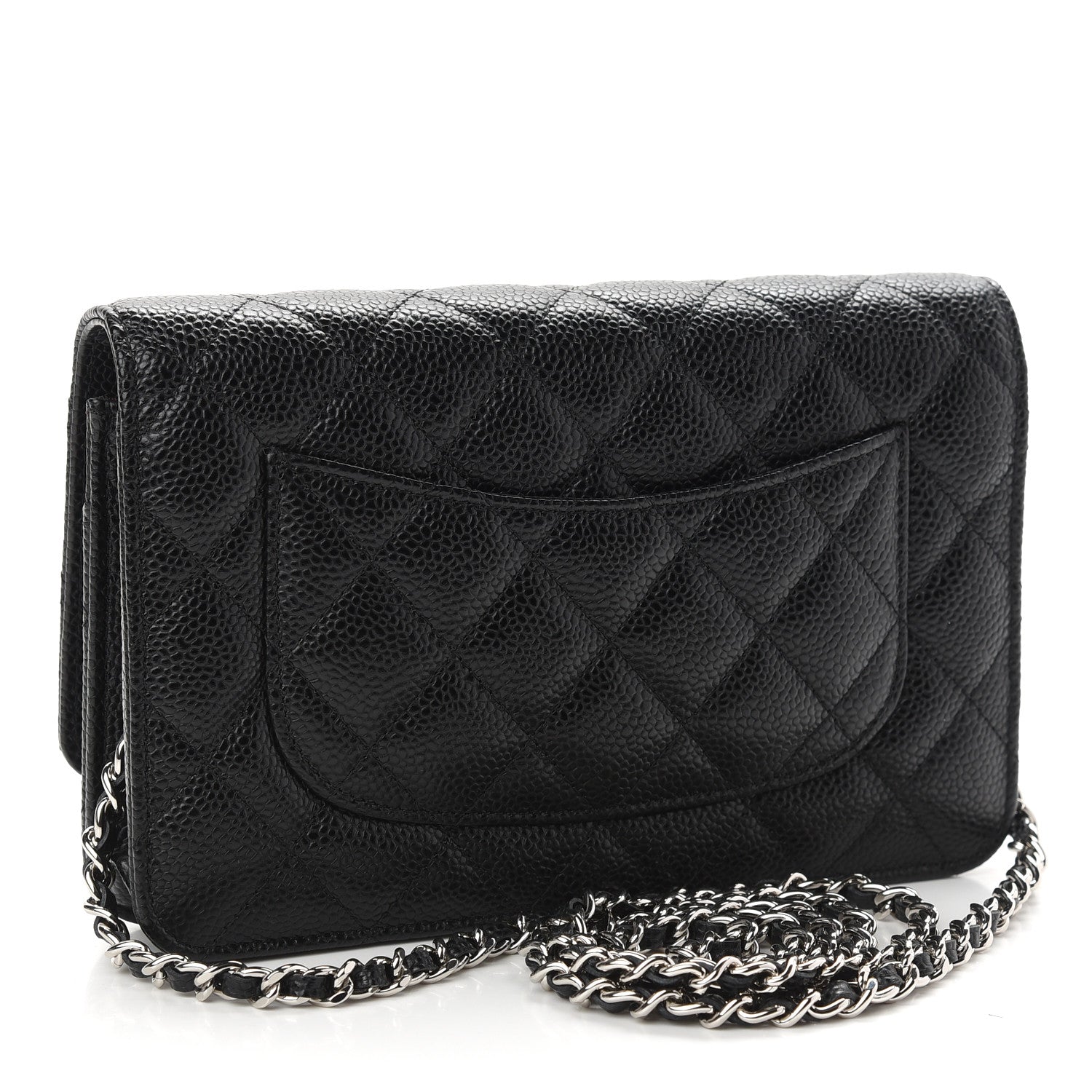 Chanel Caviar Quilted Wallet On Chain WOC Black 3 of 10