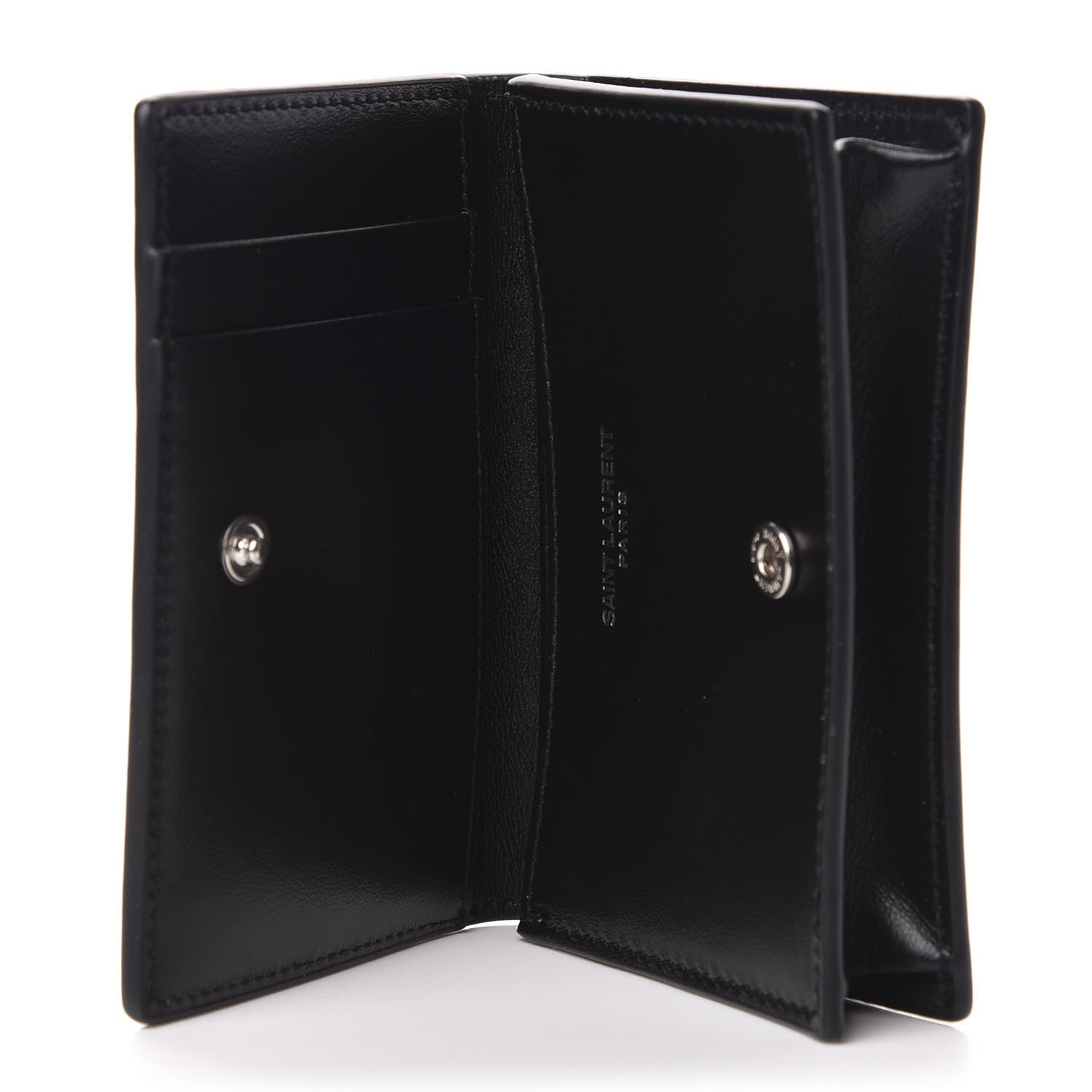 Saint Laurent Smooth Calfskin Business Card Case Black 5 of 9