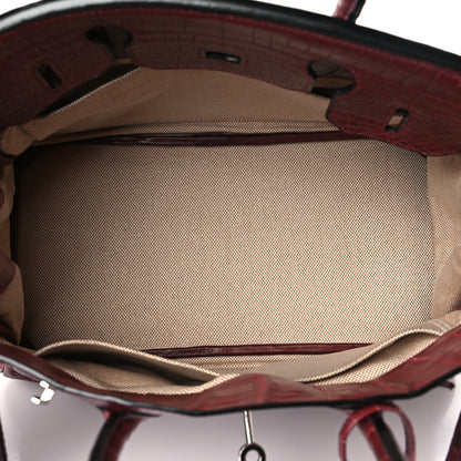 Hermes Matte Niloticus Crocodile Birkin 30 Rouge H 5 of 10