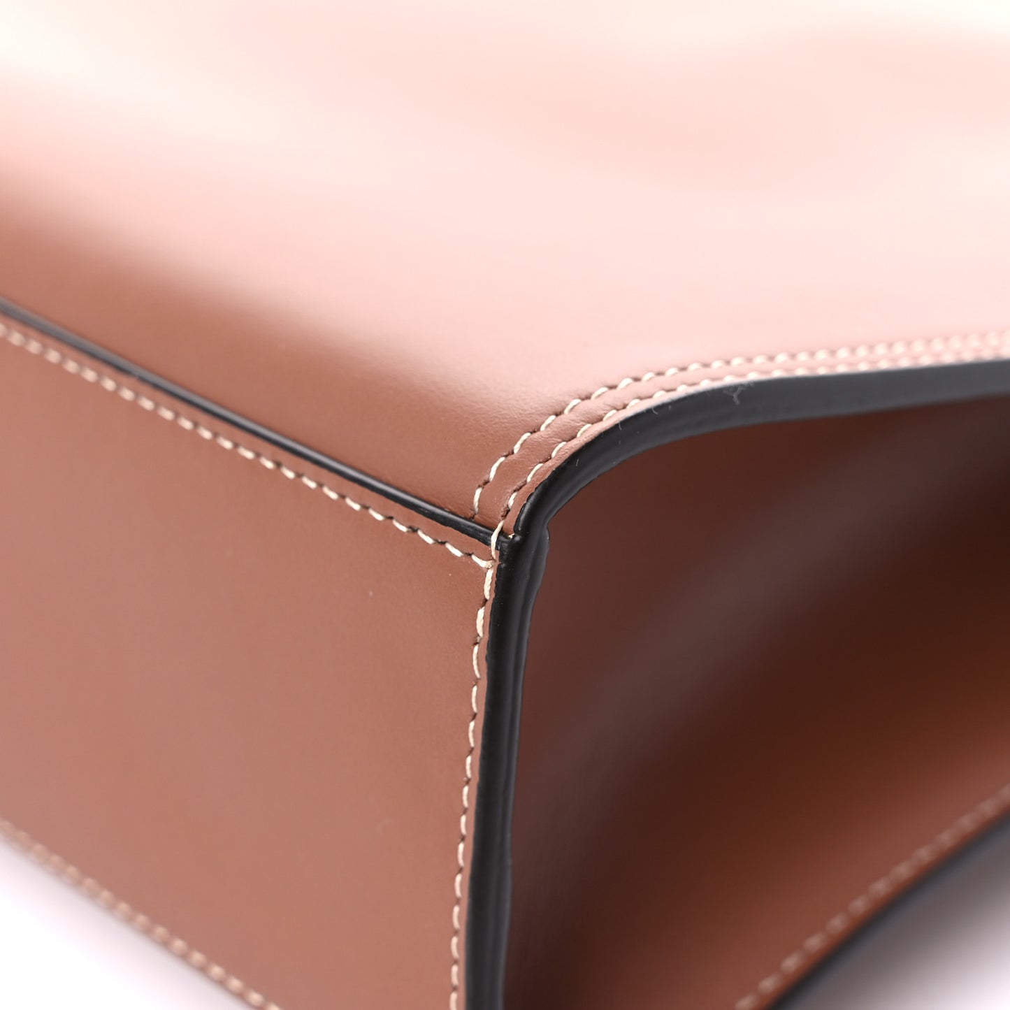 Smooth Calfskin Medium Pocket Bag Malt Brown