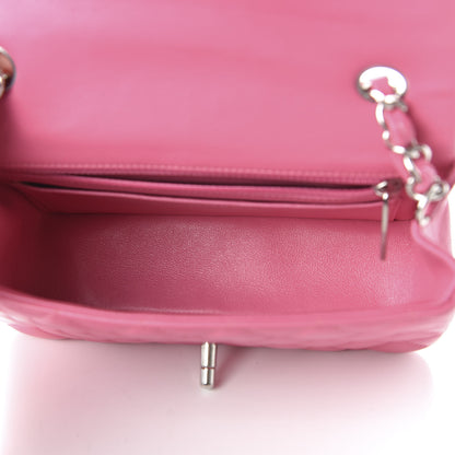 Chanel Lambskin Quilted Mini Rectangular Flap Pink 5 of 11