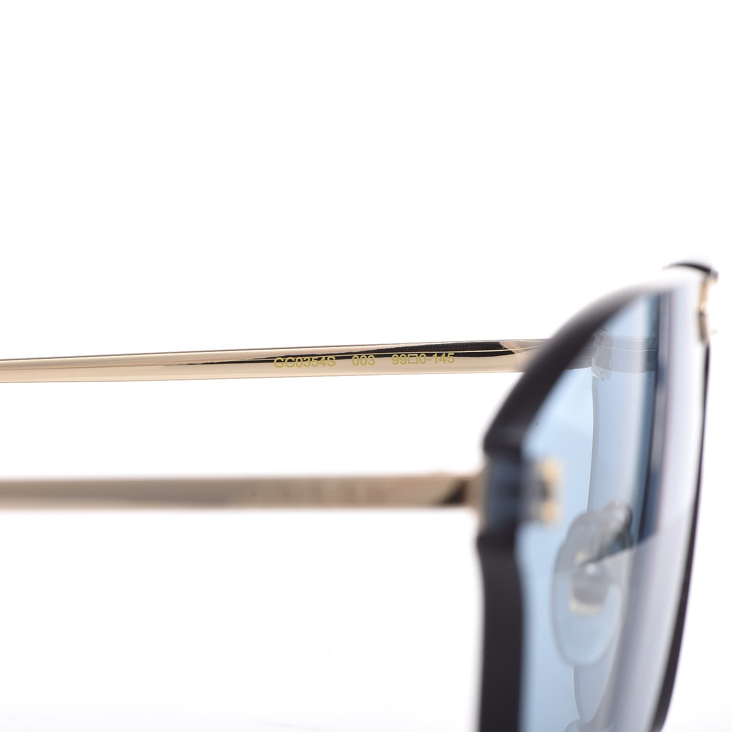 Gucci Rimless Sunglasses GG0354S Blue 5 of 7