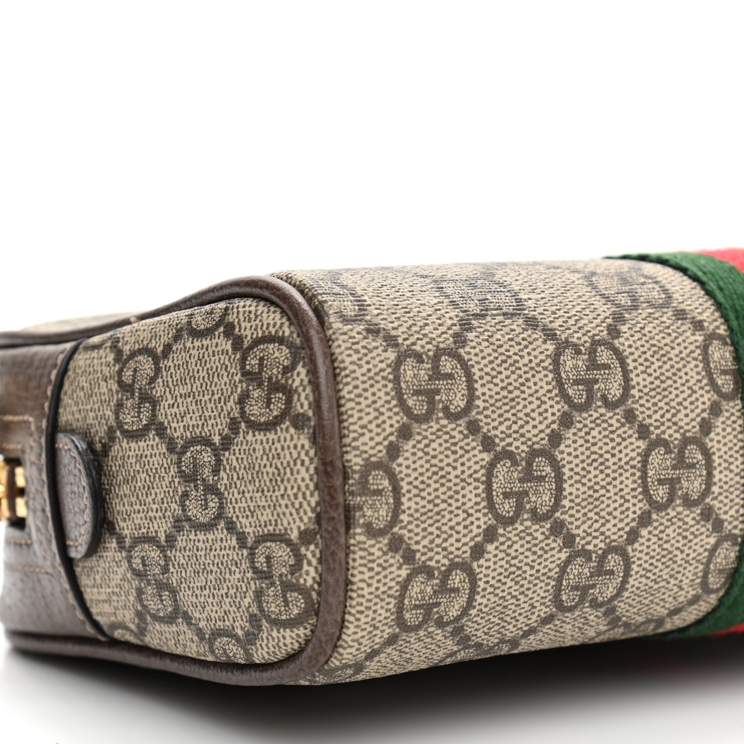 Gucci GG Supreme Monogram Web Small Ophidia Belt Bag 85 34 Dark Brown 9 of 13