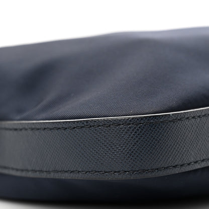 Prada Vela Nylon Saffiano Crossbody Navy 8 of 9