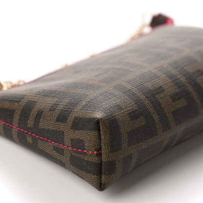 Fendi Zucca Spalmati Pochette Tobacco Fragola 6 of 10
