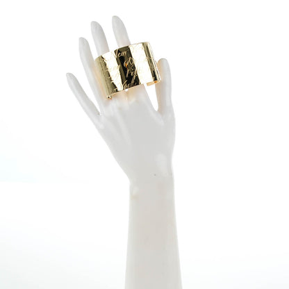 Tiffany 18K Yellow Gold Wide Notes Cuff 2 of 4