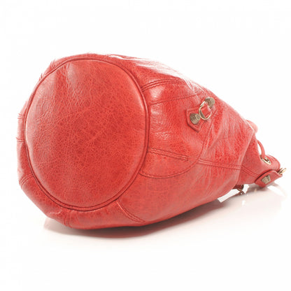 Balenciaga Agneau Giant 12 Rose Gold Hardware Mini Pompon Bag Coquelicot 4 of 7