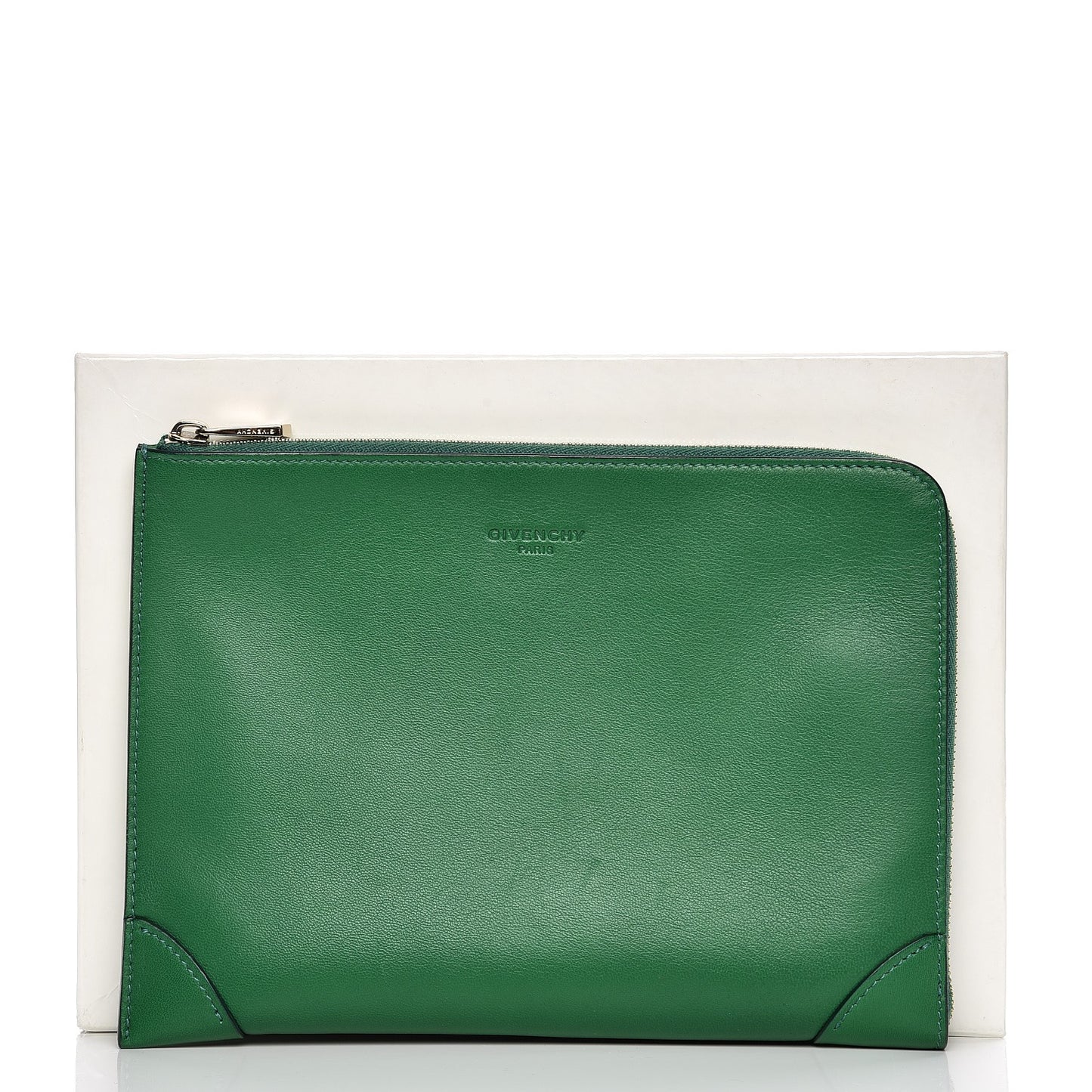 Lambskin Medium Lucrezia Clutch Emerald