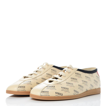 Gucci Calfskin Stamp Print Mens Falacer Sneakers 10 Off White 3 of 9
