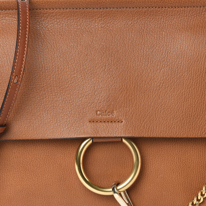 Chloe Goatskin Medium Faye Shoulder Bag Caramel 7 of 9