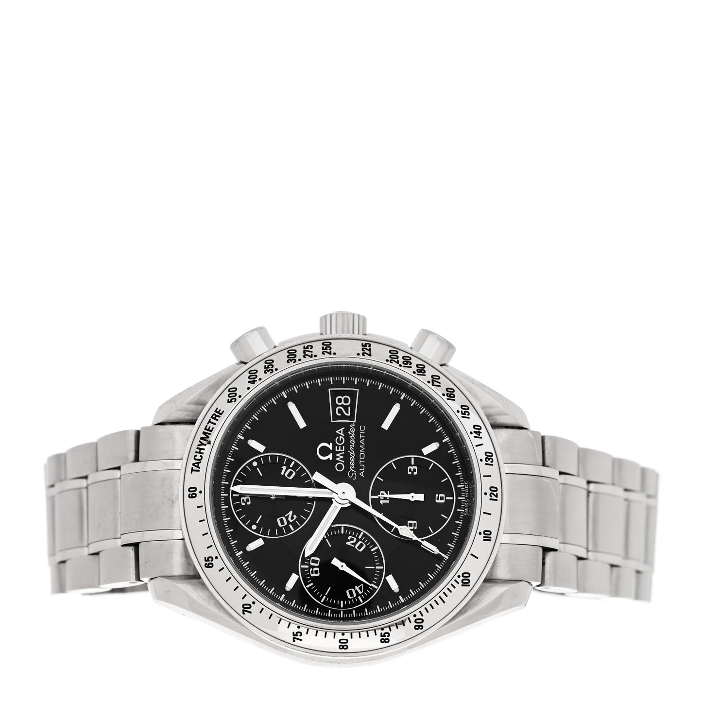 Stainless Steel 39mm Speedmaster Chronograph Automatic Watch Black 3513.50