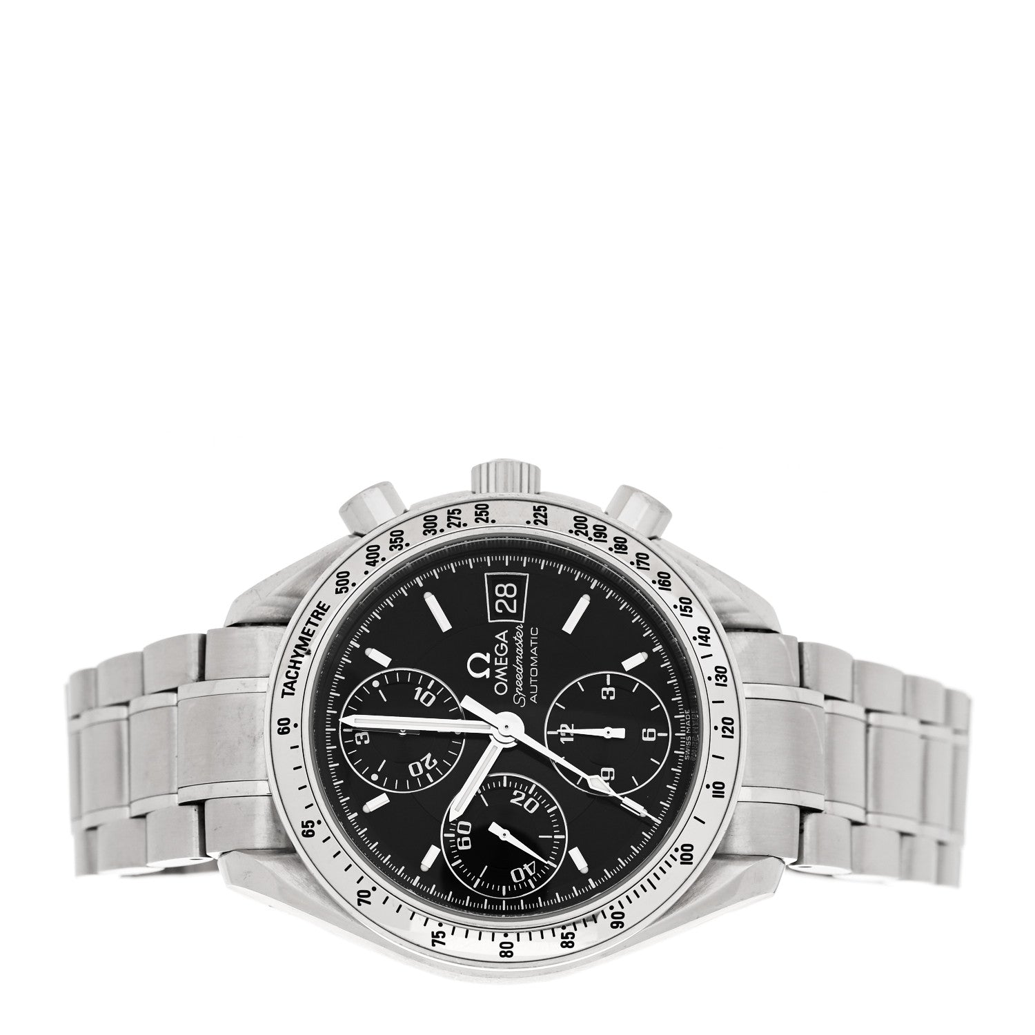 Omega Stainless Steel 39mm Speedmaster Chronograph Automatic Watch Black 3513.50 2 of 4