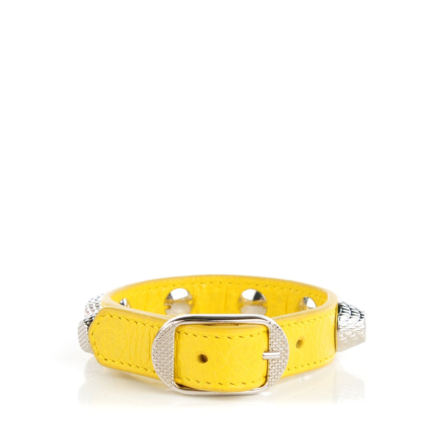 Agneau Giant Silver Hardware Stud Bracelet Curry