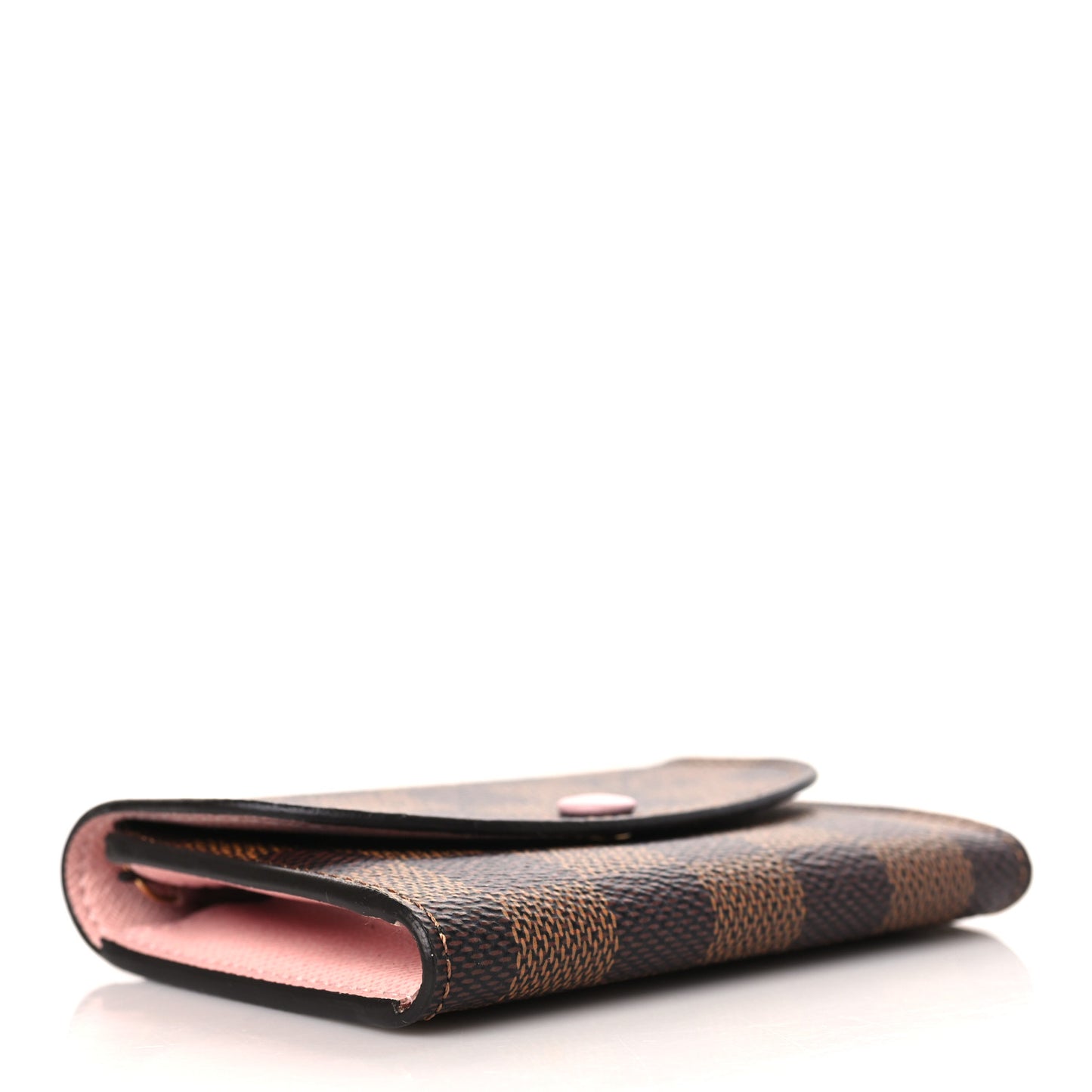 Damier Ebene Rosalie Coin Purse Rose Ballerine