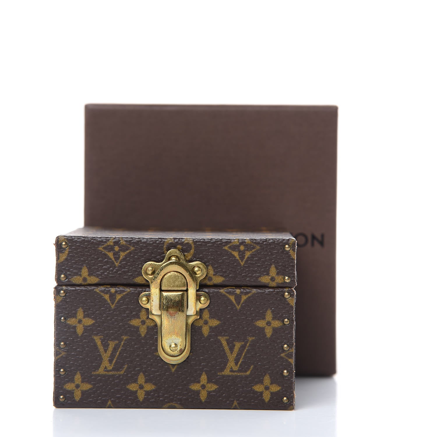 Louis Vuitton Monogram Ring Box Mini Trunk Case 8 of 8